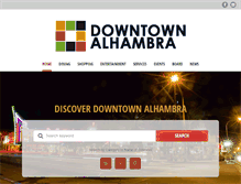 Tablet Screenshot of downtownalhambra.com
